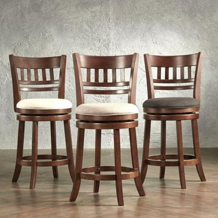 iNSPIRE Q Verona Linen Window Back Swivel 24inch Counter Height Stool by Classic Walmart.com iNSPIRE Q Verona Linen Window Back Swivel 24inch Counter Height Stool by Classic Walmart.com